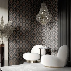 Boxer Artwork Gold Arabesque