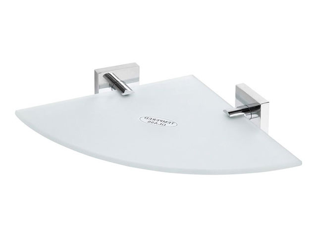 Arezzo Design Bemeta Beta sarok üvegpolc, 250X250 mm