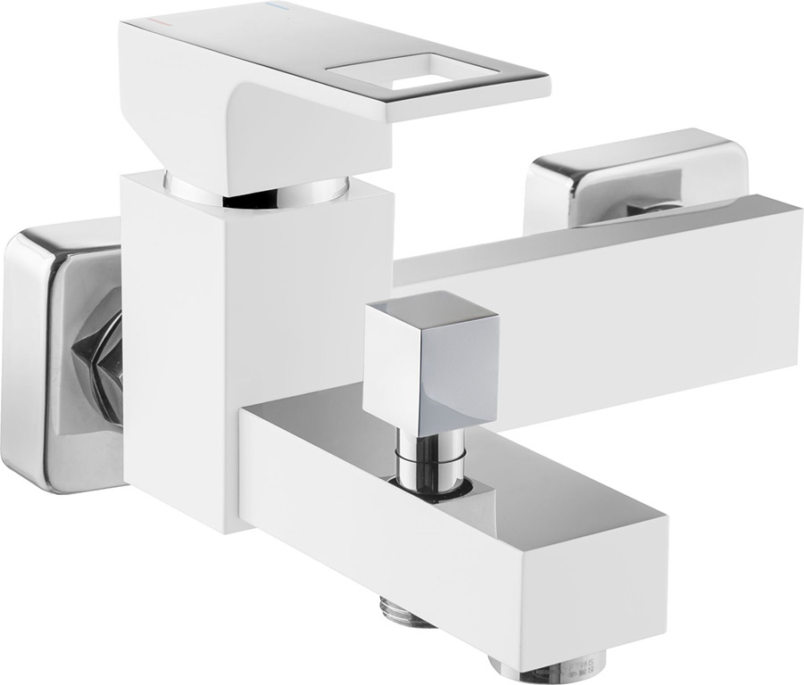 Deante Anemon kádtöltő csaptelep zuhanyszett nélkül - króm-fehér 