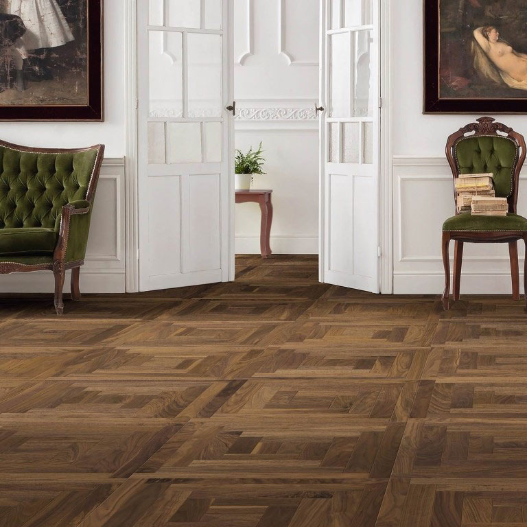 Haro American Walnut Tile Design Loop oleovera parketta