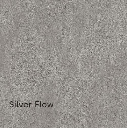 Kerlite Slimtech Waterfall Silver Flow falicsempe és padlólap 100x100 cm