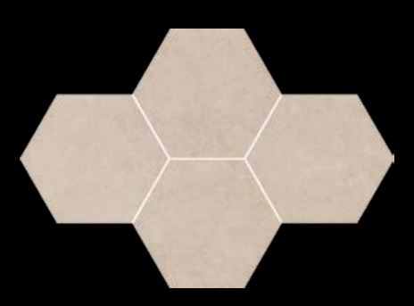 Ceramica Limone Qubus Hexagon Grey mozaik 28,3x40,8 cm
