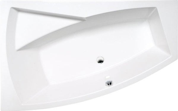 Polysan Evia Aszimmetrikus kád 160 x 100 cm