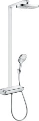 Hansgrohe Raindance Select E Showerpipe 300 2jet termosztáttal, EcoSmart 9 l/perc 