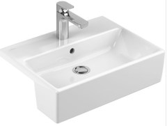 Villeroy & Boch Memento félig süllyesztett téglalap alakú mosdó 