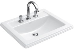 Villeroy & Boch Hommage beépítethető téglalap alakú mosdó 