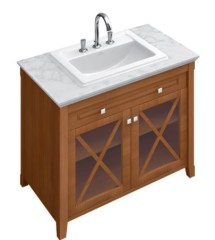 Villeroy & Boch Hommage szögletes mosdószekrény mosdókagylóval 