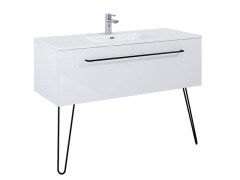 Arezzo Design Carmel 120cm-es alsószekrény 1 fiókkal magasfény? fehér