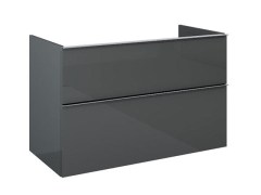 Arezzo Design Monterey 100 cm-es alsószekrény mosdópulthoz 2 fiókkal magasfény? antracit