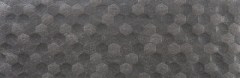 Azulev Basalt Hexagon Antracita falicsempe 29 x 89