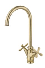 Deante Ixia álló mosogató csaptelep - sárgaréz 