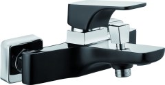 Deante Hiacynt kádtöltő csaptelep zuhanyszett nélkül- króm-fekete 