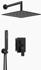 Deante Hiacynt nero zuhanykészlet falsík alatti egységgel 