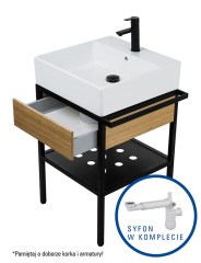 Deante Temisto ráültethető mosdókagyló konzollal 