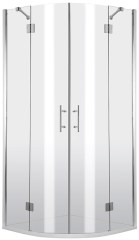 Deante Abelia félkör alakú zuhanykabin, 4 tagú, 80 cm 