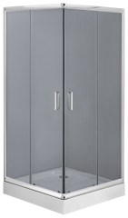Deante Funkia szögletes zuhanykabin 90 cm, grafit üveg 