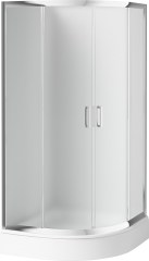 Deante Funkia félkör alakú zuhanykabin 90 cm, savmaratott üveg 