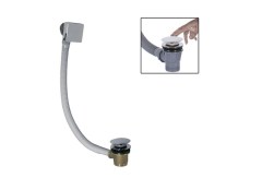 M-Acryl Vízfeltöltős Click-Clack le- és túlfolyó szögletes