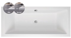 M-Acryl Sabina Slim Egyenes kád 180 x 80 cm