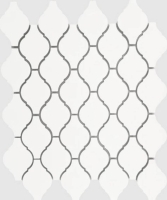 24,5x28,5 White A matt mozaik