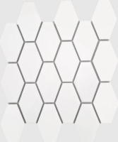 29x26 White L H fényes mozaik