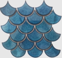 29x28,2 Blue F S fényes mozaik