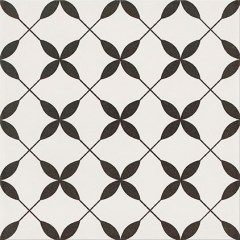 Opoczno Patchwork Clover Black Pattern padlódekor 29,8 x 29,8