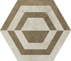 Paradyz padlódekor Paradyz Scratch Beige Hexagon A padlódekor
