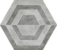 Paradyz padlódekor Paradyz Scratch Grys Hexagon A padlódekor