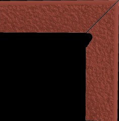 Paradyz Natural Rosa Prawy Duro lábazati elem 8 x 30