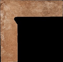 Paradyz Scandiano Rosso Lewy lábazati elem 8,1 x 30