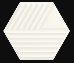 Paradyz Woodskin Bianco Heksagon Struktura C falicsempe 19,8 x 17,1