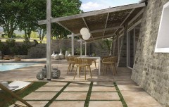 Polis Upnuance Kőhatású járólap 