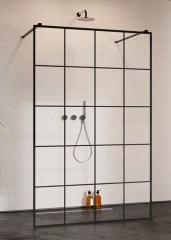 Radaway Modo X Black I 160 Factory Walk-in zuhanyfal