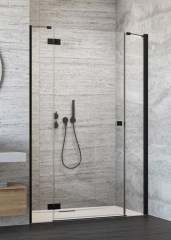 Radaway Essenza New Black DWJS 110 J fekete zuhanyajtó