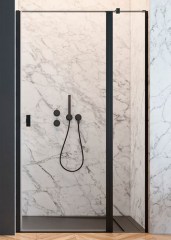 Radaway Nes DWJ II 110 J fekete zuhanyajtó