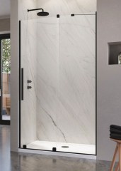 Radaway Furo Black DWJ 130 bal fekete zuhanyajtó