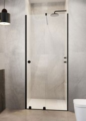 Radaway Furo Black DWJ RH 90 B fekete zuhanyajtó