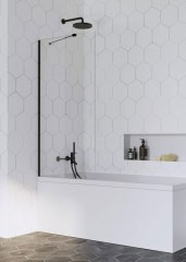 Radaway Idea Black PNJ 50 fekete kádparaván