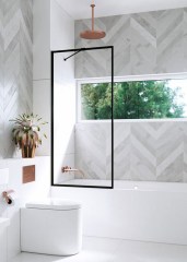 Radaway Modo New Black PNJ 60 Frame fekete kádparaván