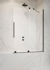 Radaway Furo Black PND II 100 J fekete kádparaván