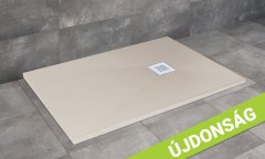 Radaway Kios F szögletes lapos bézs zuhanytálca 140x90