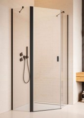 Radaway Nes Black PTJ 100x100 B átlátszó szögletes zuhanykabin