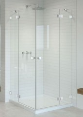 Radaway Essenza Pro White KDD 80 B átlátszó szögletes zuhanykabin