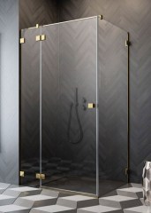 Radaway Essenza Pro Gold KDJ 90 J átlátszó szögletes zuhanykabin