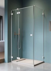 Radaway Essenza Pro White KDJ 100 J átlátszó szögletes zuhanykabin