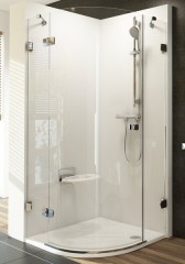 Ravak zuhanykabin Ravak Brilliant BSKK3-80 bal fényes transparent