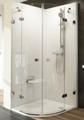 Ravak zuhanykabin Ravak Brilliant BSKK4-80 fényes transparent