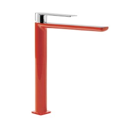 Tres Loft Colors egykaros, magasított (328 mm ) mosdó csaptelep red-chrome 20020305RO