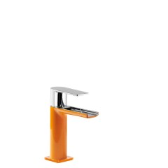 Tres Loft Colors egykaros mosdó csaptelep, cascade kifolyóval orange-chrome 20011001NA